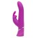Лиловый вибратор Curve Thrusting Rechargeable Rabbit Vibrator - 24,1 см. - Happy Rabbit купить в Рубцовске с доставкой в Orgasmix.ru Лиловый вибратор Curve Thrusting Rechargeable Rabbit Vibrator - 24,1 см. - Happy Rabbit