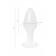 Белая акриловая анальная втулка - 9,5 см. - Toyfa Basic в Рубцовске Белая акриловая анальная втулка - 9,5 см. - Toyfa Basic