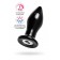 Черная стеклянная вибровтулка - 10,5 см. - Sexus в Рубцовске Черная стеклянная вибровтулка - 10,5 см. - Sexus