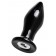 Черная стеклянная вибровтулка - 10,5 см. - Sexus в Рубцовске Черная стеклянная вибровтулка - 10,5 см. - Sexus