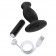 Черный анальный вибромассажёр Silicone Vibrating Prostate Massager 02 - 10,8 см. - Blush Novelties - в Рубцовске купить с доставкой