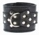 Чёрные наручники  из кожи с пряжкой - БДСМ Арсенал - купить с доставкой в Рубцовске
