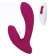 Бордовый вибратор для точки G с вакуум-волновой стимуляцией клитора Venus - HOT planet