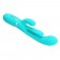 Аквамариновый мультифункциональный вибратор Shania - 22,2 см. - Baile